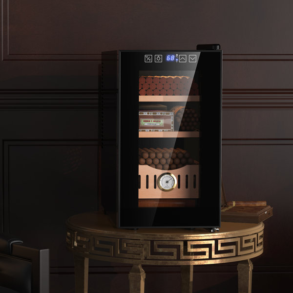 LINKEWODE 25L Electric Cigar Humidor with Cooling and Heating Function